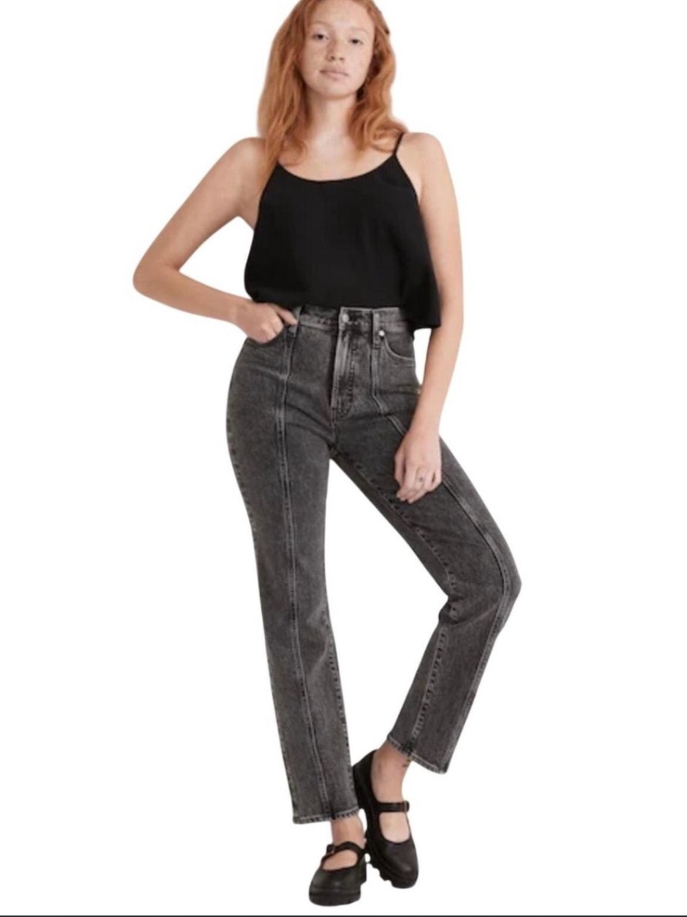 Madewell The Perfect Vintage Straight Jeans Size 31 Meaford Wash: Seamed Edition